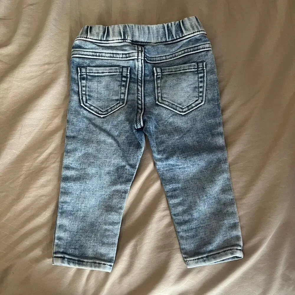 Gymboree Baby Girls' Blue Jeggings – Size 12–18 Months